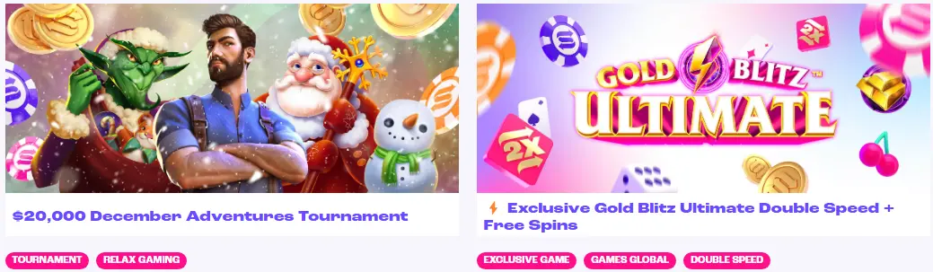 Xstmas promotion at spinz casino